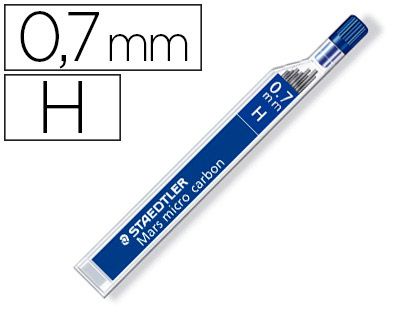 MINAS STAEDTLER MARS MICRO GRAFITE 0,7 MM H TUBO COM 12 UNIDADES