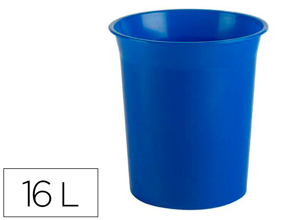 CESTO DE PLASTICO ARCHIVO 2000 ANTIMICROBIANA SANITIZED PLASTICO AZUL 16 LITROS 290X310 MM