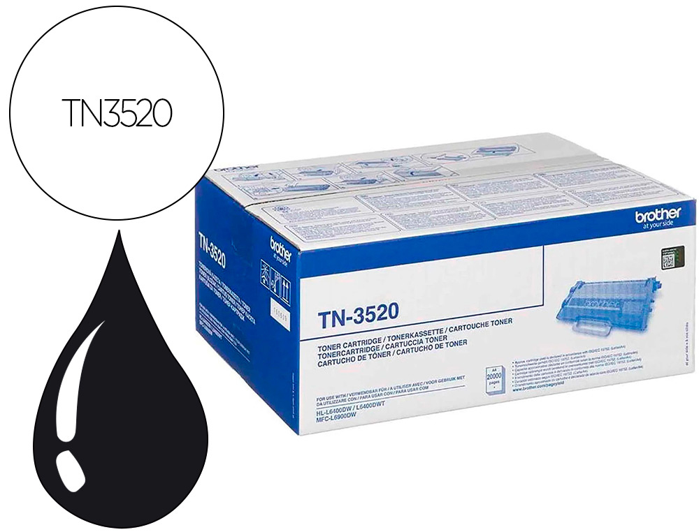 TONER BROTHER HLL6400DW 20000 PAGINAS PRETO