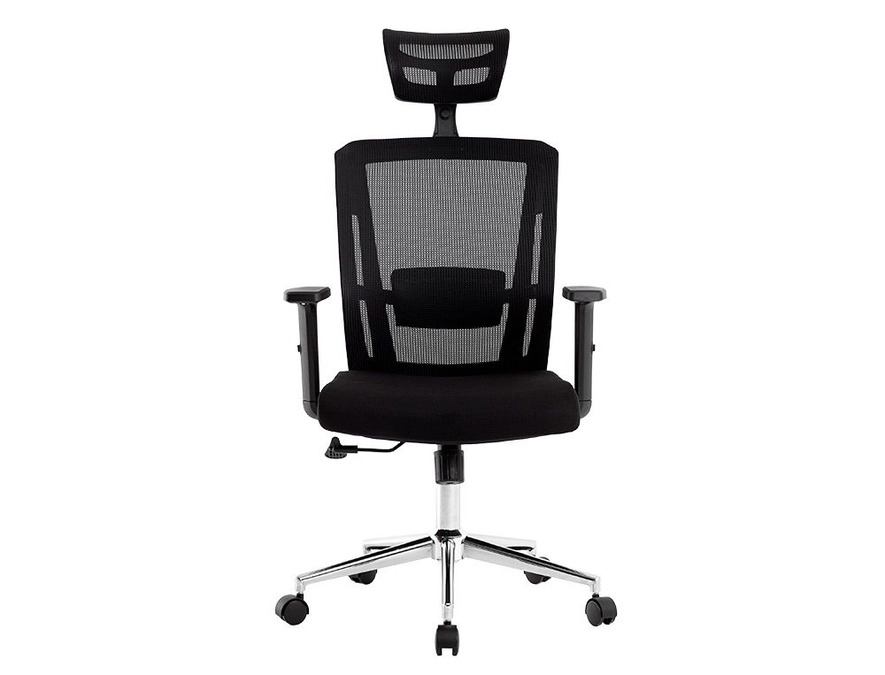 CADEIRA DE DIRECAO Q-CONNECT DESIO ERGONOMICA ENCOSTO ALTO E APOIO DE CABECA AJUSTAVEL EM ALTURA 1180+100X630X625 MM COR