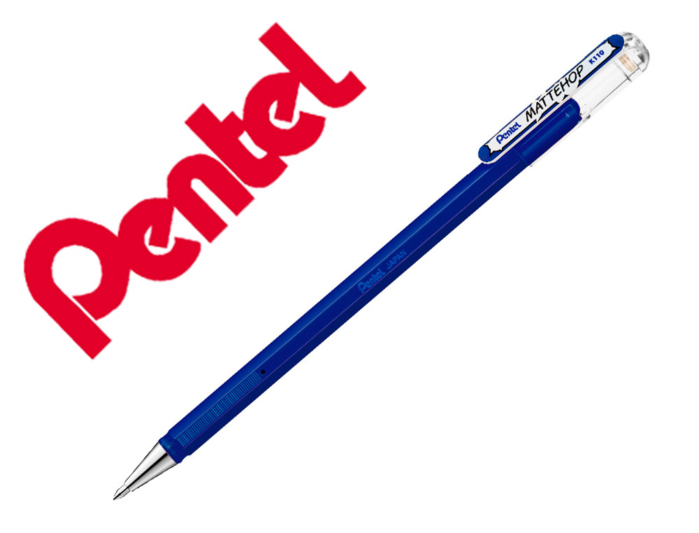 ROLLER GEL PENTEL K110 MATTEHOP COR AZUL PONTA DE 1 MM