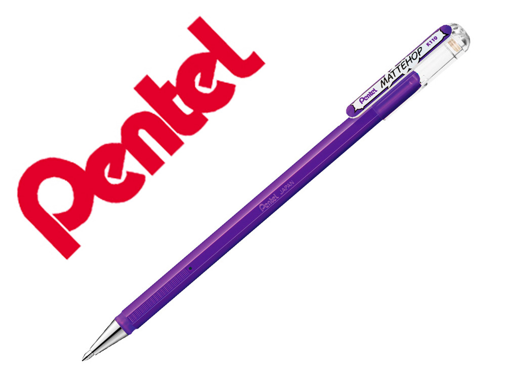 ROLLER GEL PENTEL K110 MATTEHOP COR VIOLETA PONTA DE 1 MM