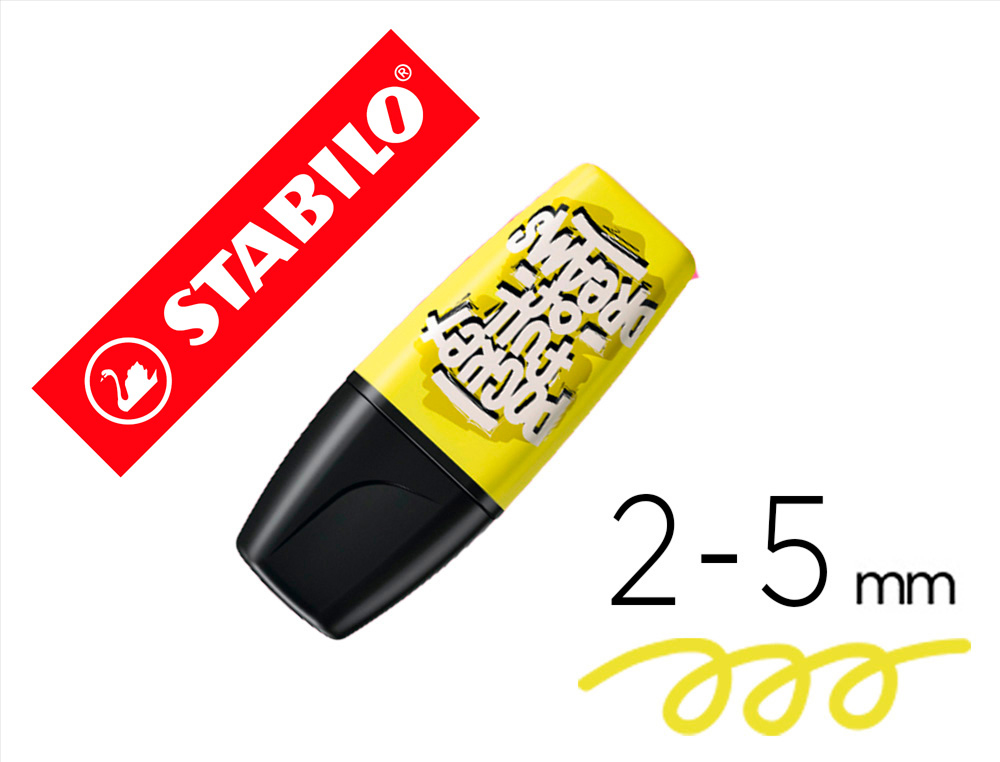 MARCADOR FLUORESCENTE STABILO BOSS MINI BY SNOOZE ONE AMARELO