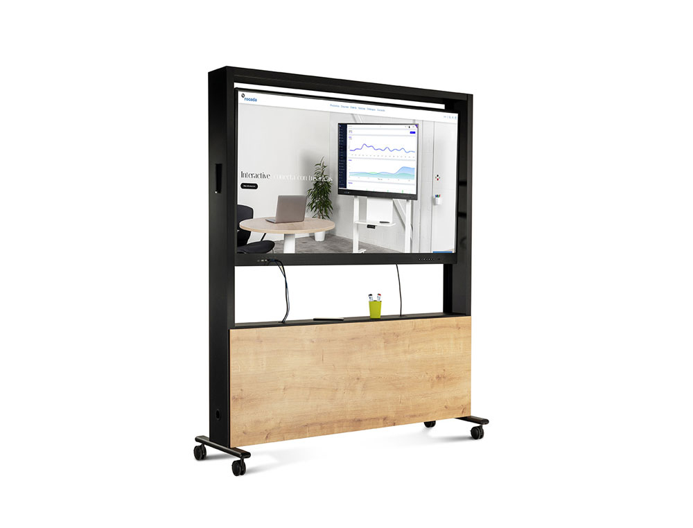 SUPORTE MOVEL ROCADA PARA MONITORES INTERATIVOS DE 65