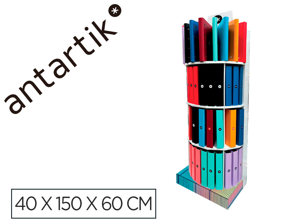 PASTAS ANTARTIK EXPOSITOR DE CHAO CARTAO COM 80 UNIDADES SORTIDAS 40X150X60 CM