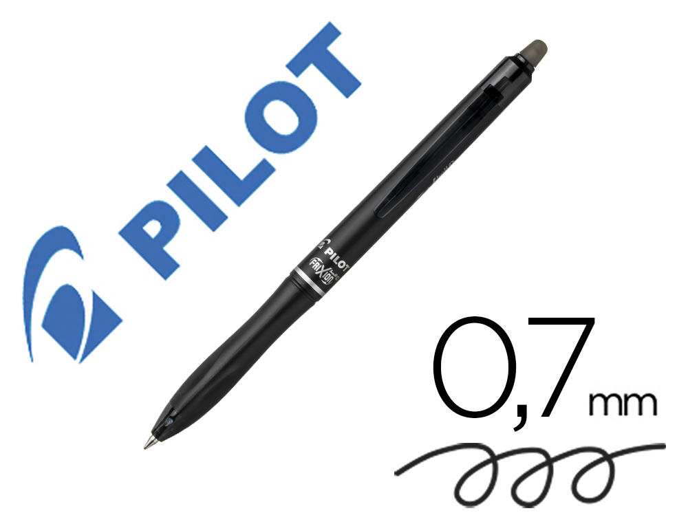 ESFEROGRAFICA PILOT FRIXION BALL PLUS APAGAVEL 0,7 MM PONTA MEDIA PRETO