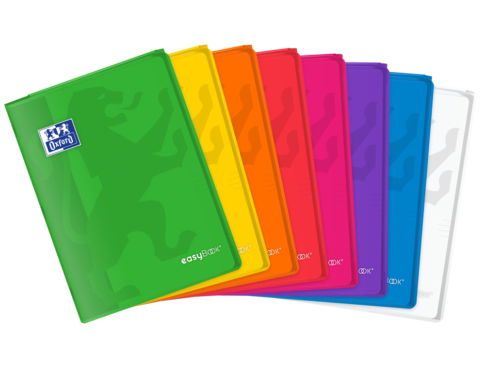 CADERNO ESCOLAR OXFORD EASYBOOK CAPA PLÁSTICO DIN A4 48 FOLHAS CORES SORTIDAS