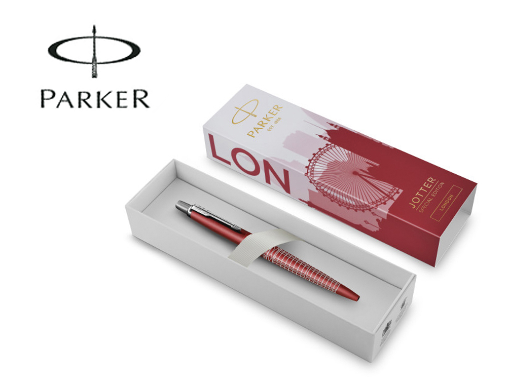 ESFEROGRAFICA PARKER JOTTER EDICAO ESPECIAL GLOBAL ICONES LONDRES VERMELHO