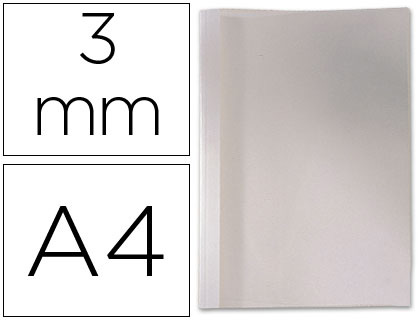 CAPA DE ENCADERNACAO GBC TERMICA EM PVC E CARTOLINA LOMBADA DE 3 MM CAIXA DE 100 UNIDADES
