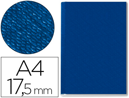 CAPA DE ENCADERNACAO CHANNEL RIGIDA 73940035 AZUL LOMBADA 17,5 MM CAPACIDADE 175 FOLHAS