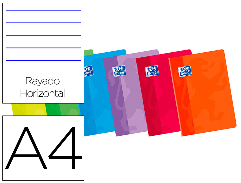 CADERNO ESCOLAR OXFORD 80 FOLHAS DIN A4 1 PAUTADO