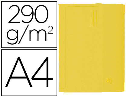 CLASSIFICADOR EXACOMPTA EM CARTOLINA COM BOLSA DIN A4 AMARELO 290 GR