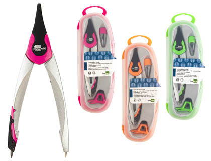 COMPASSO LIDERPAPEL ARTICULADO ADAPTADOR UNIVERSAL E MINAS CORES SORTIDAS