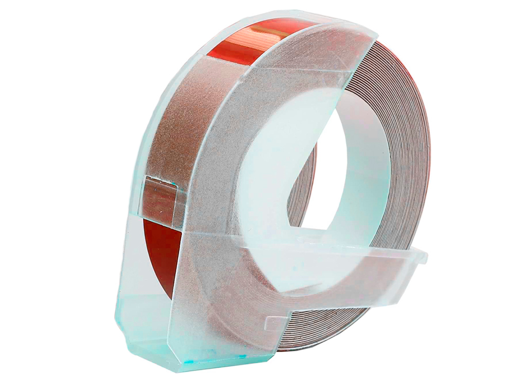 FITA DYMO 3D 9MM X 3MT VERMELHA