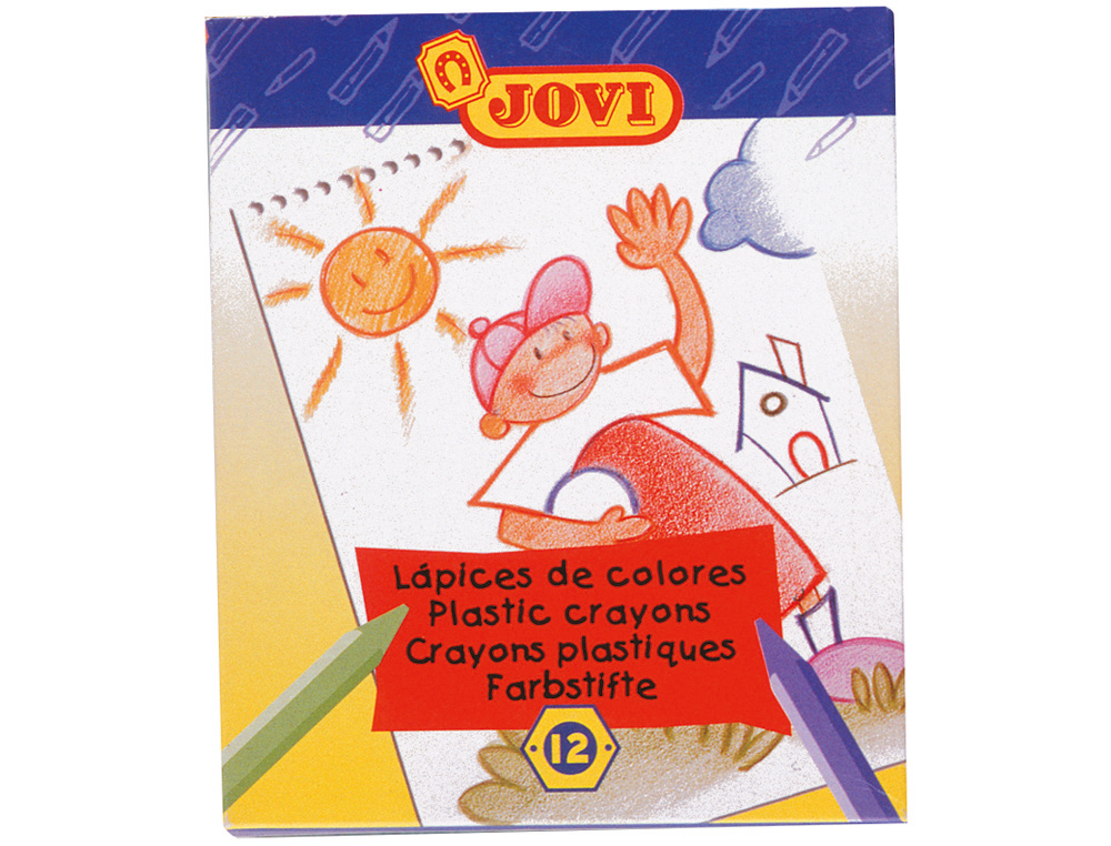 LAPIS CERA JOVI HEXAGONAL COM 12 LAPIS