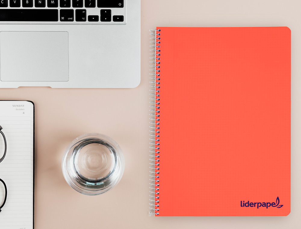 CADERNO ESPIRAL LIDERPAPEL WONDER DIN A4 CAPA PLASTICO 80 F 90 GR PAUTADO COM MARGEM CORES SORTIDAS