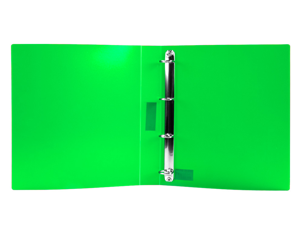 PASTA LIDERPAPEL POLIPROPILENO DIN A4 4 ANEIS 25 MM MISTOS VERDE MAA OPACO