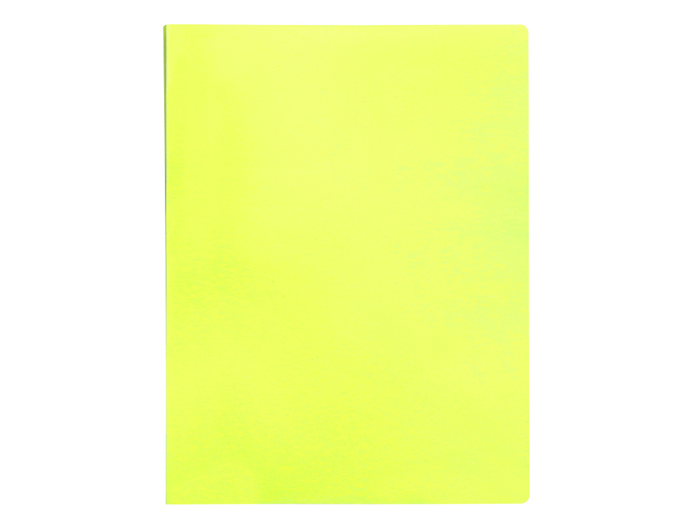 CAPA CATALOGO LIDERPAPEL 20 BOLSAS POLIPROPILENO DIN A4 AMARELO FLUOR OPACO
