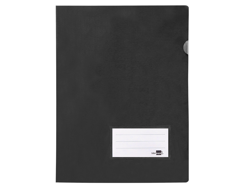 BOLSA DOSSIER LIDERPAPEL DIN A4 POLIPROPILENO 180 MICRONS PRETO OPACO 20 FOLHAS