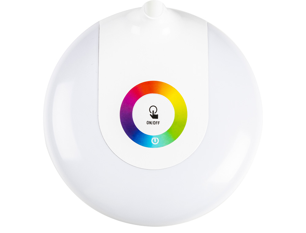 CANDEEIRO INFANTIL LIDERPAPEL DE SECRETARIA RECARREGAVEL ABS 16 LED 3.7W SENSOR 3 NIVEIS COR BRANCA