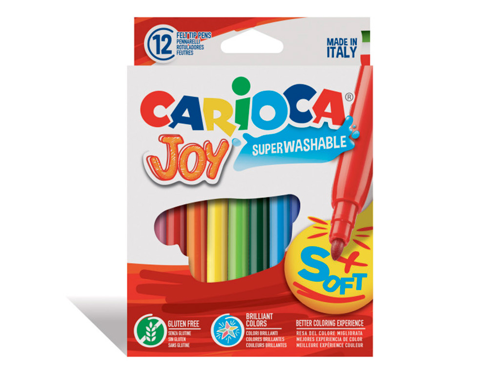 MARCADOR CARIOCA JOY CAIXA DE 12 CORES