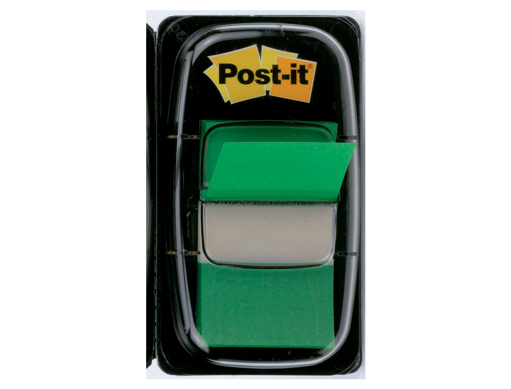 BANDAS SEPARADORAS POST-IT INDEX 3M, 25,4X43,1 MM VERDE DISPENSADOR DE 50 UNIDADES