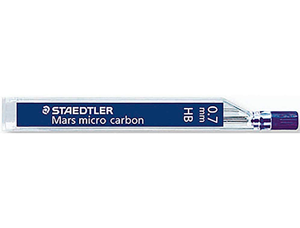 MINAS STAEDTLER MARS MICRO GRAFITE 0,7 MM H TUBO COM 12 UNIDADES