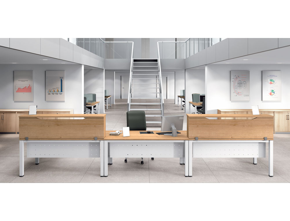 APOIO DE SECRETARIA ROCADA VALIDO PARA MESAS WORK METAL EXECUTIVE 180X30X40 CM ACABAMENTO AW04 BRANCO/BRANCO