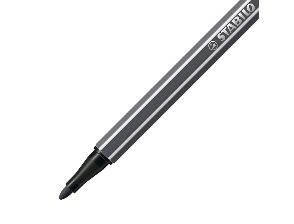 MARCADOR STABILO AGUARELAVEL PEN 68 CINZA AZULADO INTENSO 1 MM