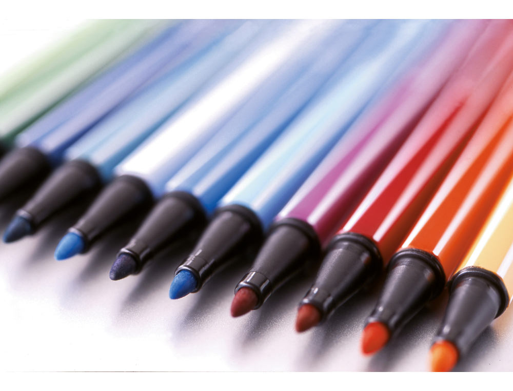 MARCADOR STABILO AGUARELAVEL PEN 68 CINZA AZULADO INTENSO 1 MM