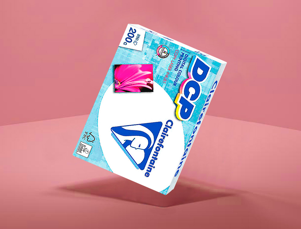 PAPEL FOTOCOPIA CLAIREFONTAINE DIN A4 200 GR EMBALAGEM DE 250 FOLHAS