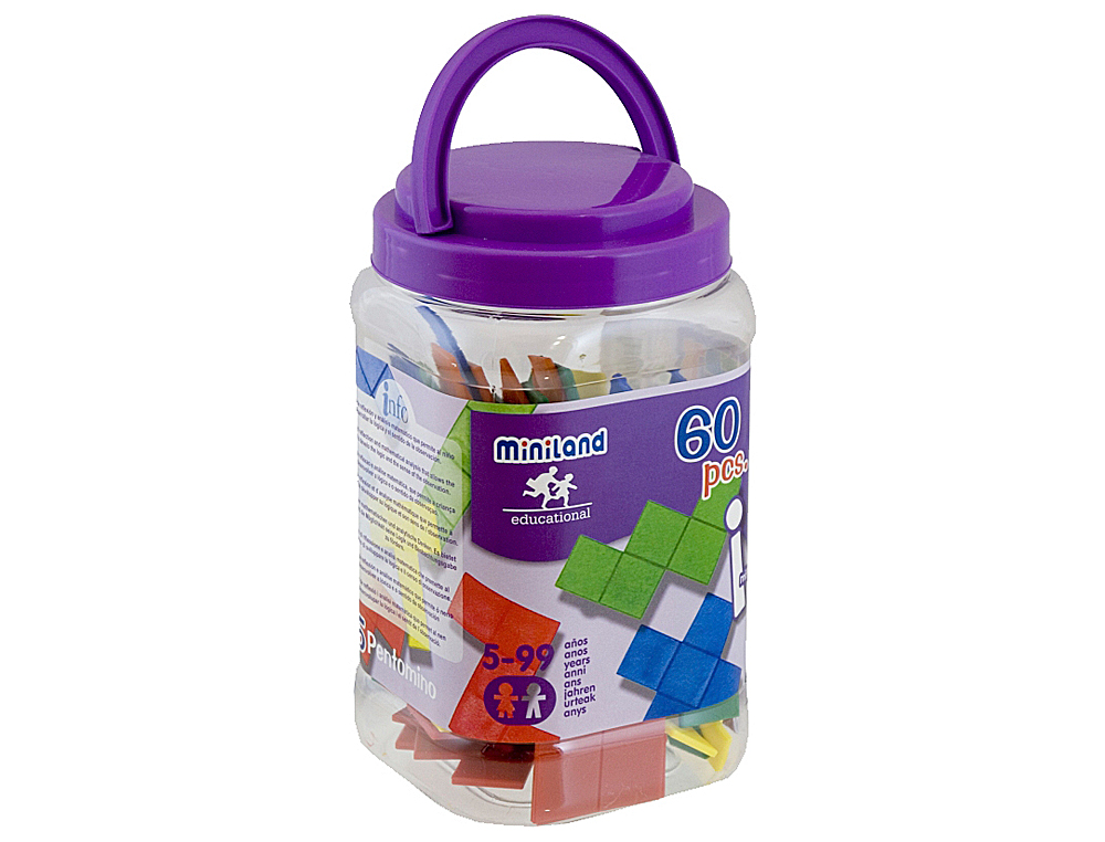 JOGO DIDATICO MINILAND PENTOMINOS DE CORES