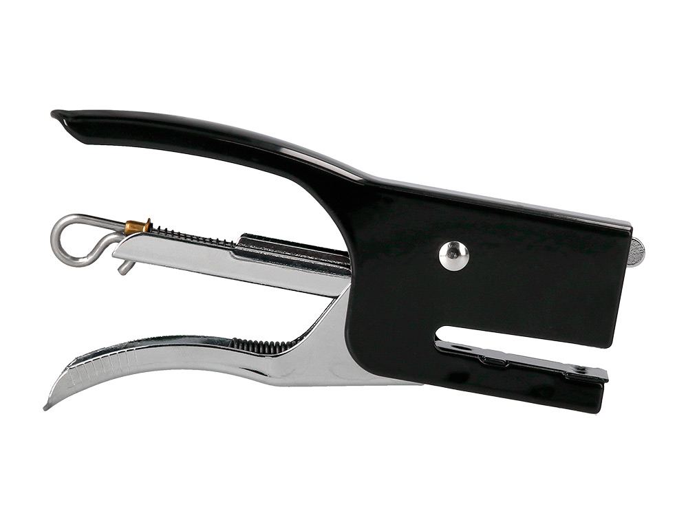 AGRAFADOR Q-CONNECT DE ALICATE CAPACIDADE 12 FOLHAS USA AGRAFES NUMERO 10 METALICO COR PRETO