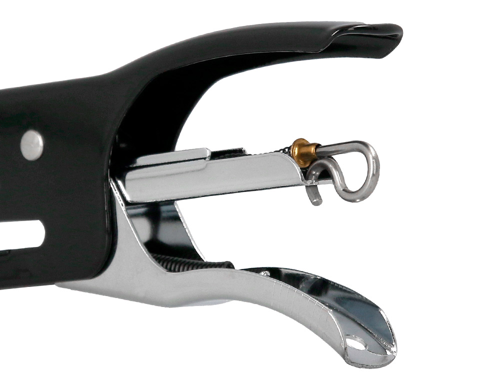 AGRAFADOR Q-CONNECT DE ALICATE CAPACIDADE 12 FOLHAS USA AGRAFES NUMERO 10 METALICO COR PRETO