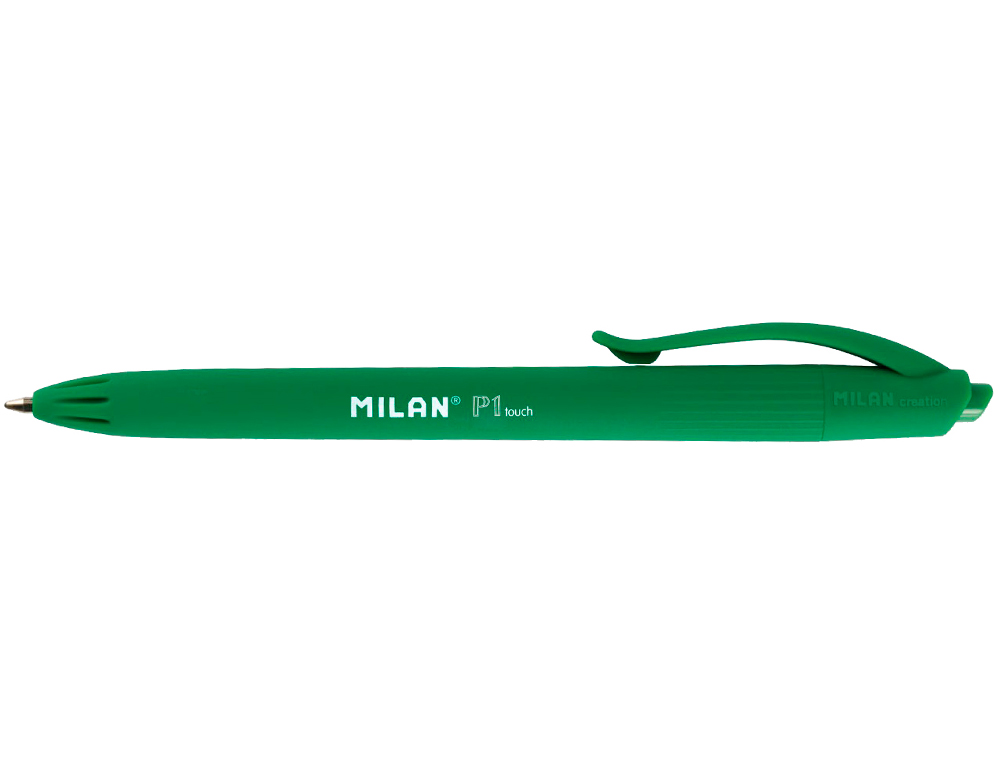 ESFEROGRAFICA MILAN P1 RETRATIL 1 MM TOUCH VERDE