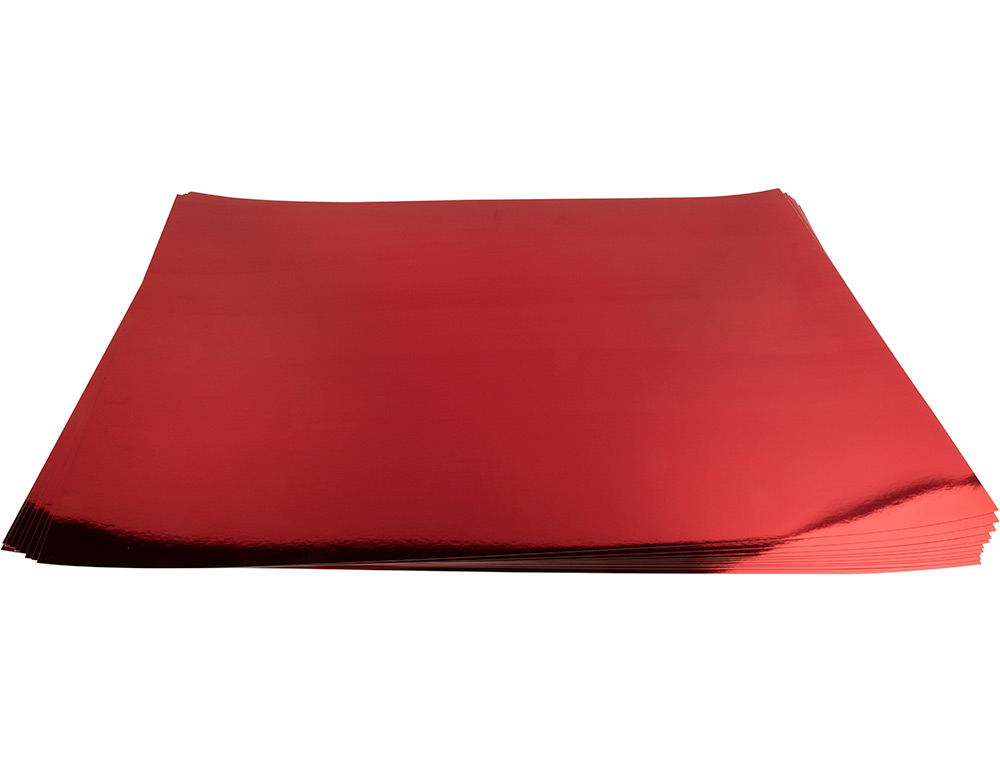CARTOLINA LIDERPAPEL METALIZADA 50X65 CM 235 GR VERMELHA