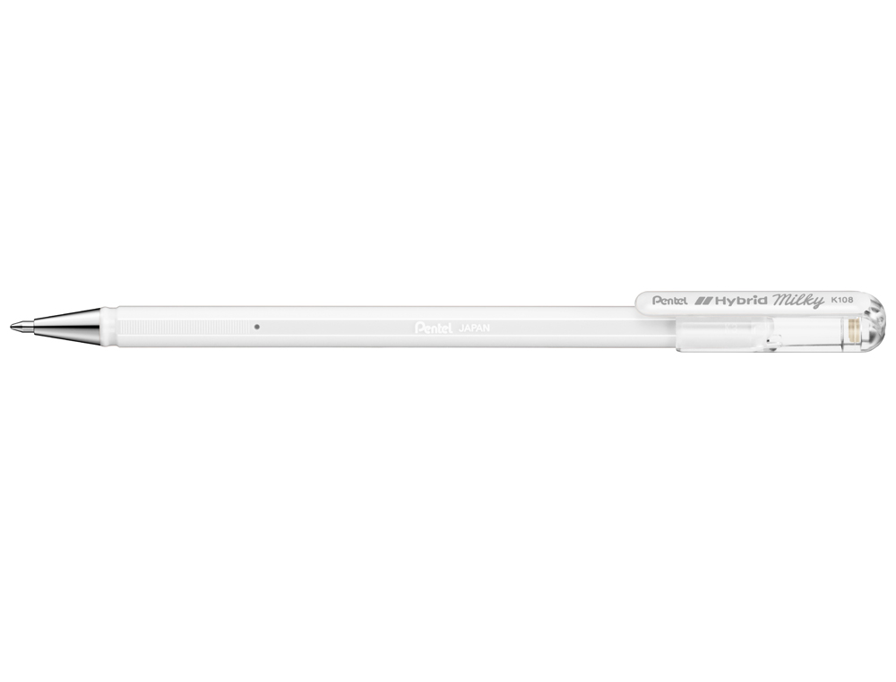 ROLLER PENTEL K108 BRANCO PASTEL 0,8 MM