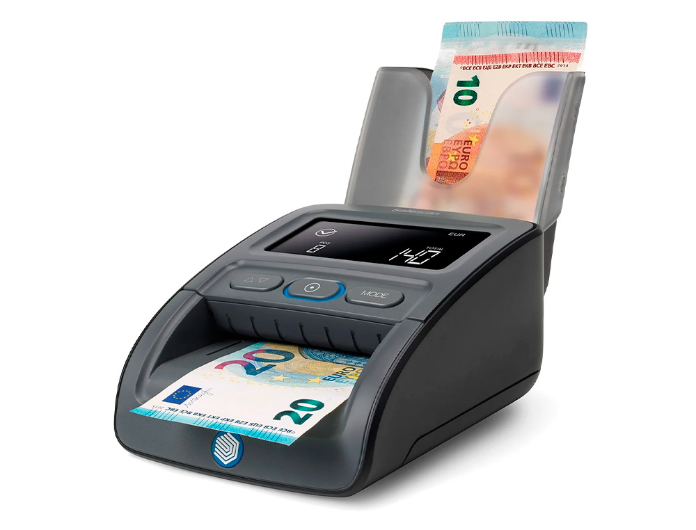 DETETOR E CONTADOR DE NOTAS FALSAS SAFESCAN 155-S 7 PONTOS DE VERIFICACAO ATUALIZAVEL POR USB OU CARTAO SD