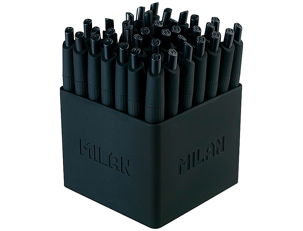 ESFEROGRAFICA MILAN P1 RETRATIL 1 MM TOUCH PRETO EXPOSITOR DE 40 UNIDADES