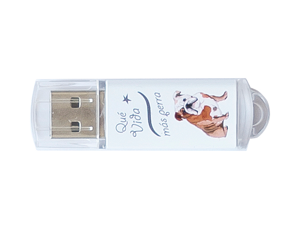 PEN DRIVE TECHONETECH FLASH DRIVE 16 GB 2.0 QUE VIDA MAS PERRA