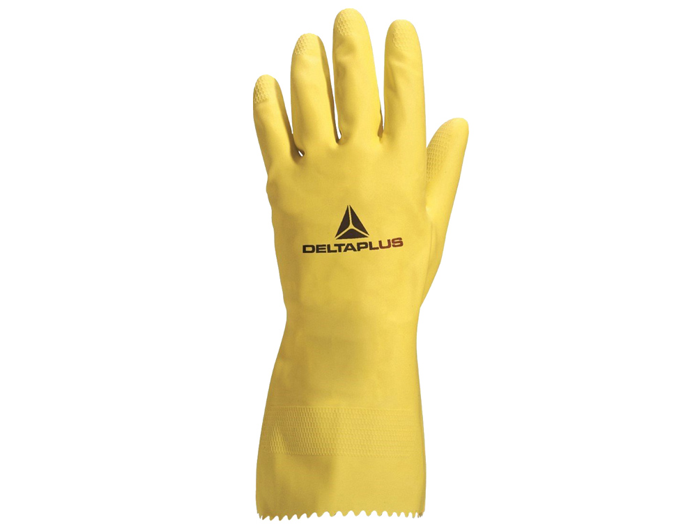 LUVAS DELTAPLUS DE NITRILO DESCARTAVEL PRETAS CAIXA DE 100 UNIDADES FORMATO 9-10