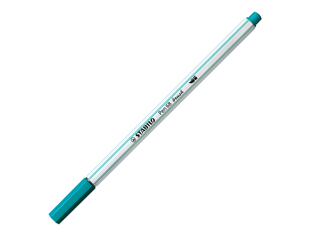MARCADOR STABILO AGUARELAVEL PEN 68 BRUSH PONTA PINCEL ESTOJO DE 12 UNIDADES CORES SORTIDAS