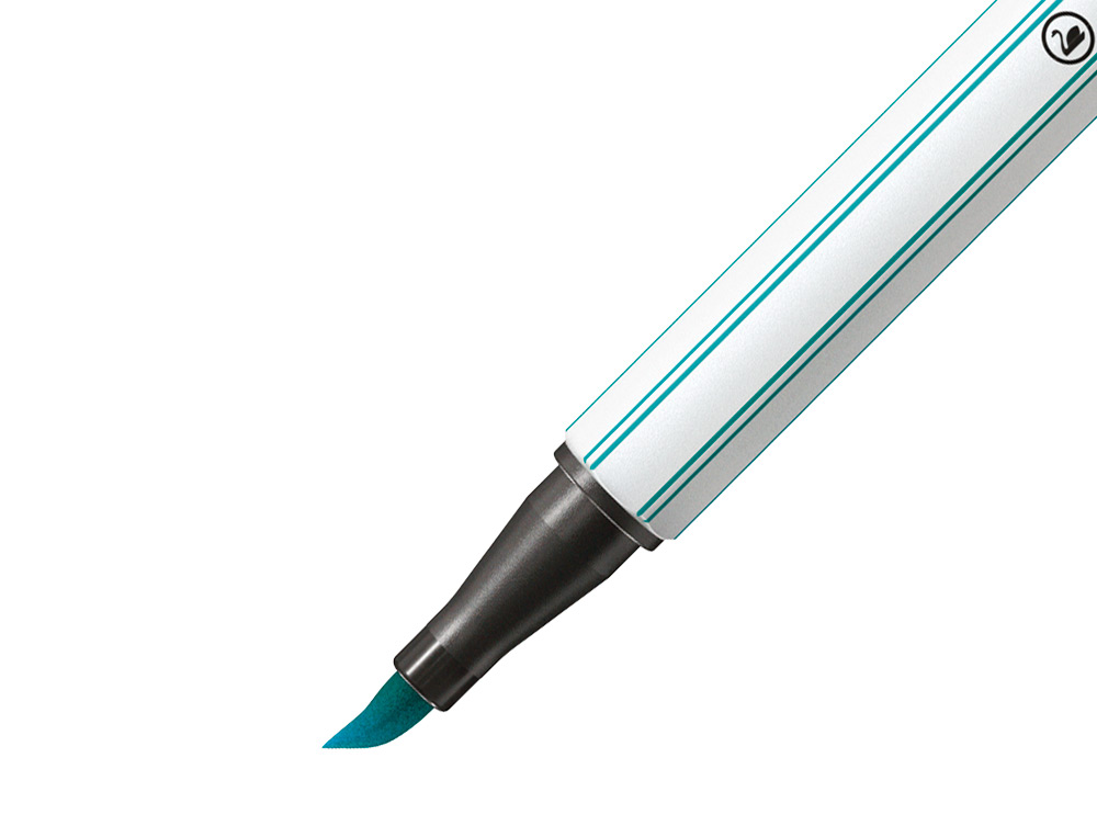 MARCADOR STABILO AGUARELAVEL PEN 68 BRUSH PONTA PINCEL ESTOJO DE 12 UNIDADES CORES SORTIDAS