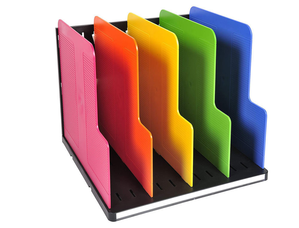 ORGANIZADOR DE ARMARIO EXACOMPTA MODULOTOP PRETA MULTICOLOR VERTICAL 5 COMPARTIMENTOS 300X288X255 MM