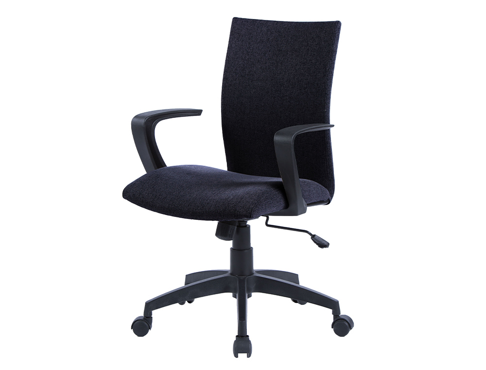 CADEIRA DE ESCRITORIO Q-CONNECT BASE NYLON REGULAVEL EM ALTURA 895+110MM ALTURA 580MM LARGURA 550MM PROFUNDIDADE TECIDO