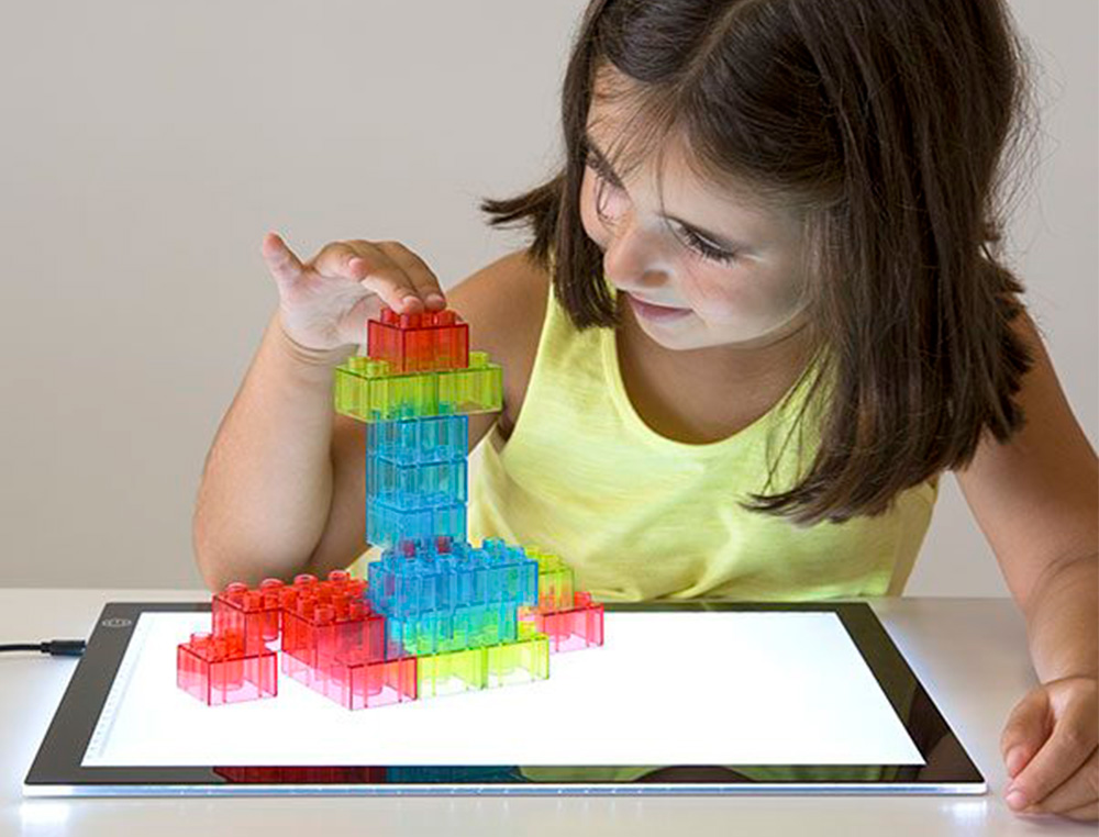 MESA DE LUZ MINILAND LEVE E FACIL DE TRANSPORTAR PARA QUALQUER LUGAR FORMATO A4