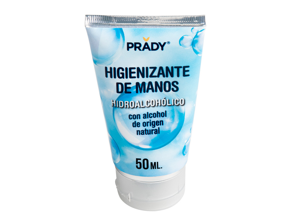 GEL HIDROALCOÓLICO HIGIENIZANTE DE MAOS COM ÁLCOOL DE ORIGEM NATURAL GARRAFA DE 50 ML