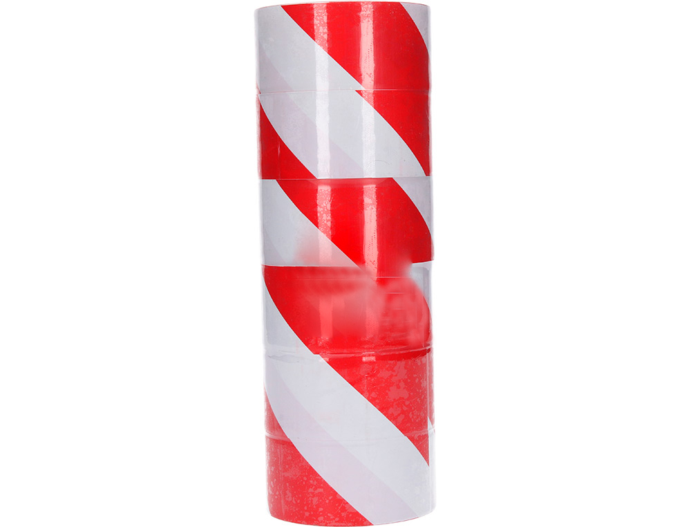 FITA DE SINALIZACAO Q-CONNECT NAO ADESIVA VERMELHA E BRANCA 75 MM X 300 M