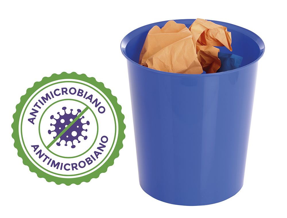 CESTO DE PLASTICO ARCHIVO 2000 ANTIMICROBIANA SANITIZED PLASTICO AZUL 16 LITROS 290X310 MM