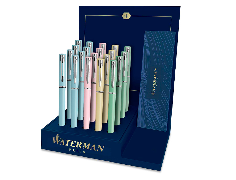 EXPOSITOR PARKER ALLURE PASTEL 20 ESFEROGRAFICAS SORTIDAS